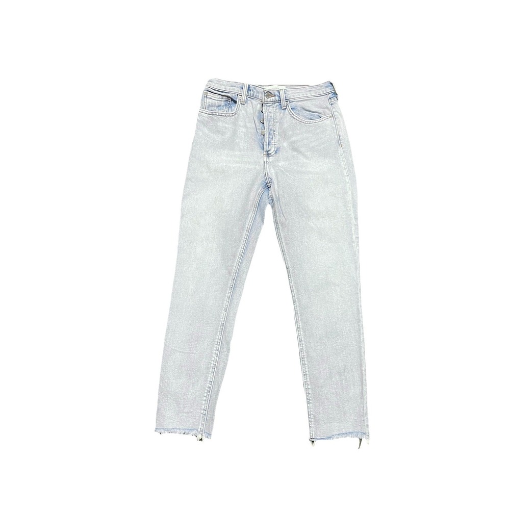 Denim Forum The Yoko High Rise Slim Jean Raw Hem‎ Size 29 Comfort Casual Summer - Picture 14 of 14